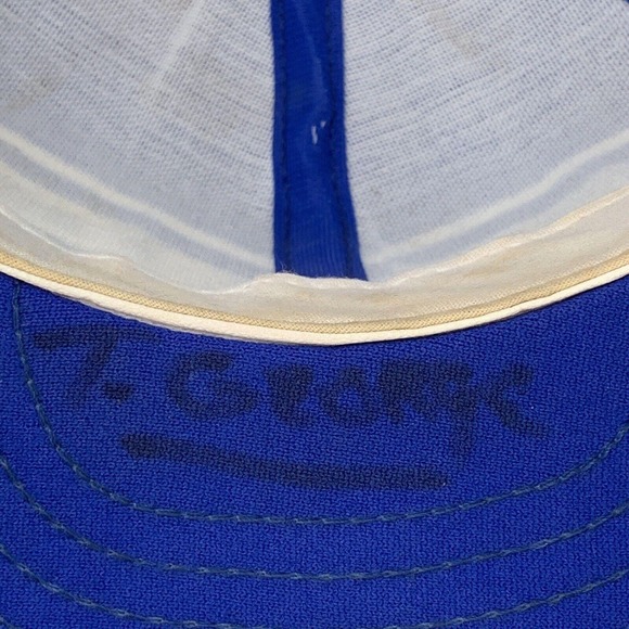 Vintage Kansas City Royals Mesh Back Trucker Snapback Hat Superstripe Large USA - Picture 10 of 15